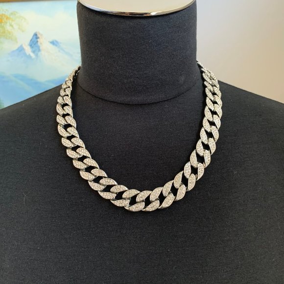 Mens Iced out Cuban Link Chain 16mm 20in
